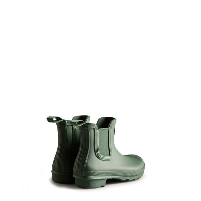 Hunter Women's Original Chelsea Short Rubber Boots  Hunter Green