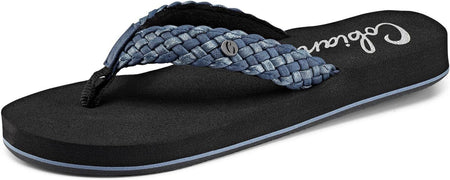 Cobian Womens Braided Bounce BRB10460 INDIGO Flip Flop Sandal Brand New - AllSportsWearUSA