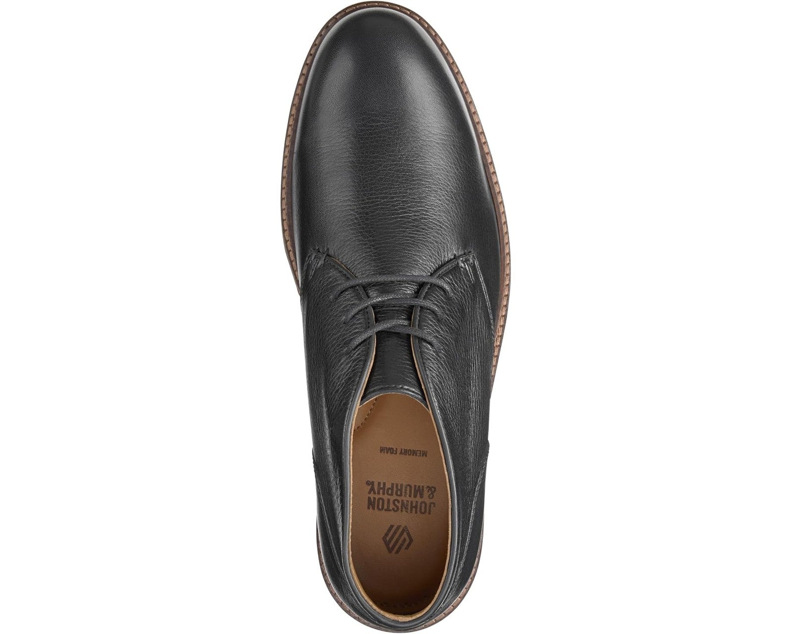 Johnston & Murphy Men's Calder Chukka Boots 020-07281 Black Tumbled Full Grain