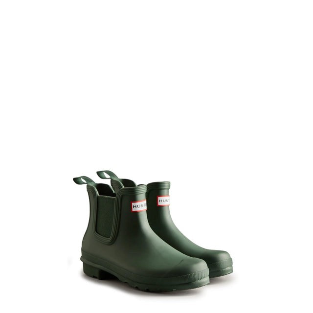 Hunter Women's Original Chelsea Short Rubber Boots  Hunter Green