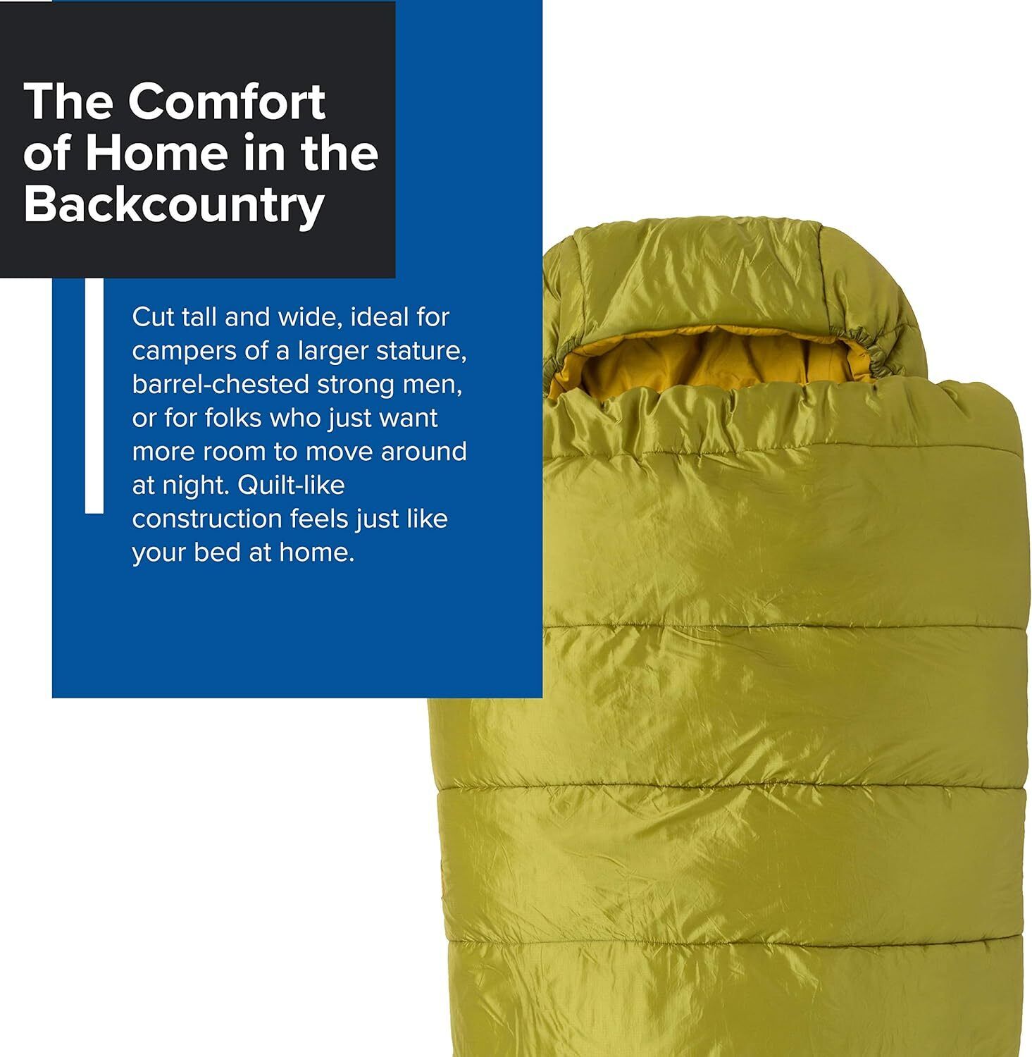 Big Agnes Echo Park 0° 1P BEP20L20 Green/olive Synthetic Sleeping Bag Brand New - AllSportsWearUSA