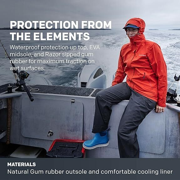 Grundens Women’s DECK-BOSS Ankle Boots  Glacier 60011-058  BRAND NEW