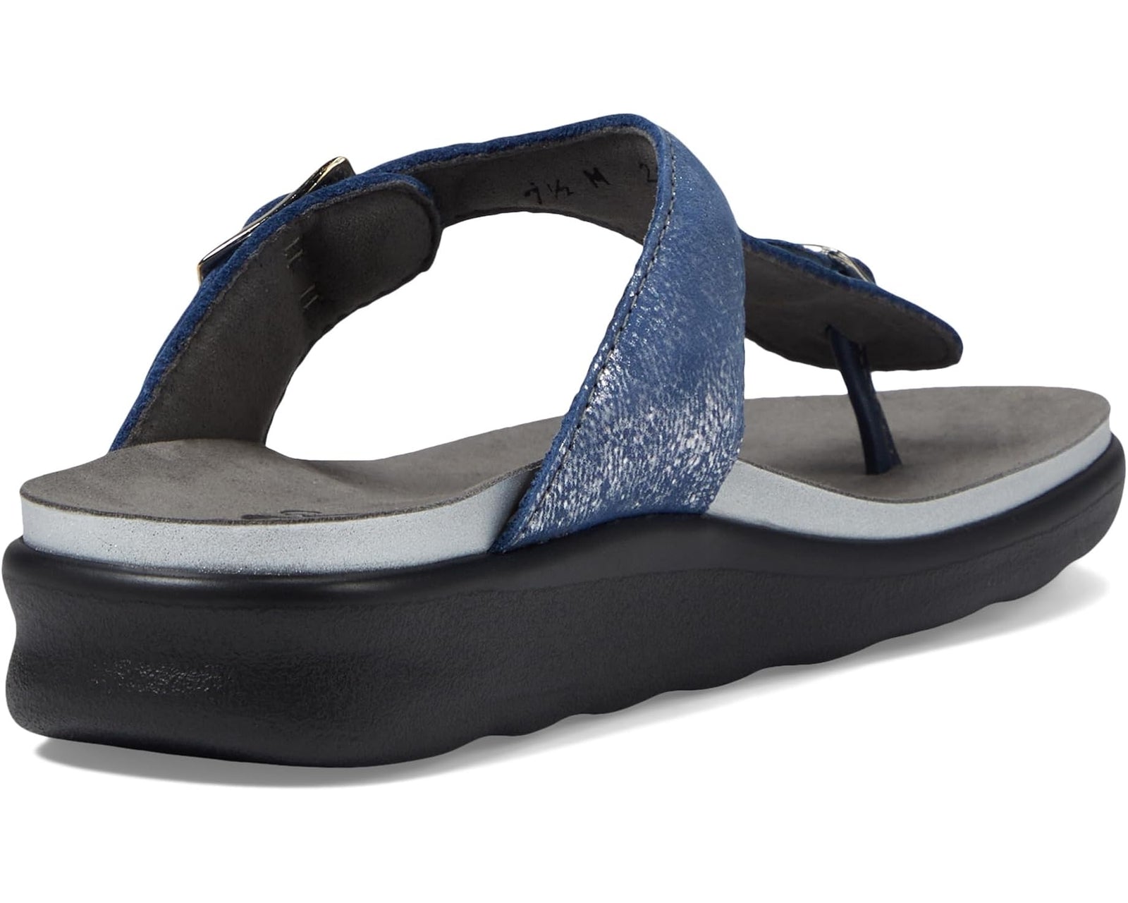 SAS Women's Sanibel Comfort Thong Sandal Silver/Blue