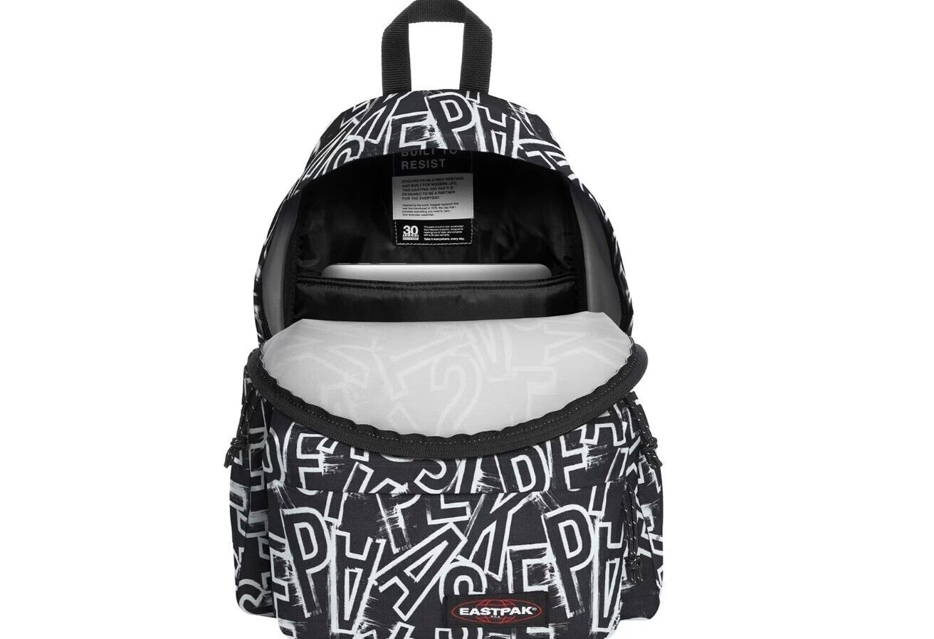 Eastpak Padded Pak'r Backpack Black Letters JS0A85MA-KO1 Brand New - AllSportsWearUSA
