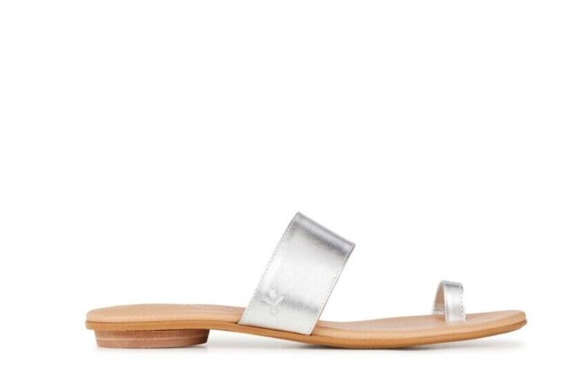 Emu Australia Cow Leather Slide Meadow - Womens W11191-SILVER - AllSportsWearUSA