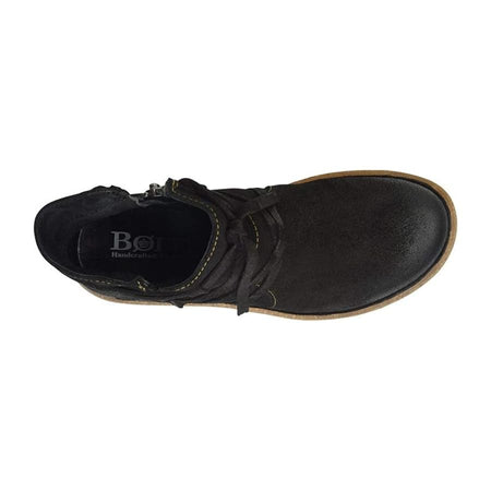 Born Tarkiln Black Suede Tie Wrap Ankle Chukka Boot Women 10 BR0013609 Casual