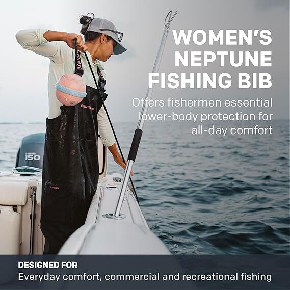 Grundéns Women’s Neptune Commercial Fishing Bib Pants | Waterproof NEW - AllSportsWearUSA