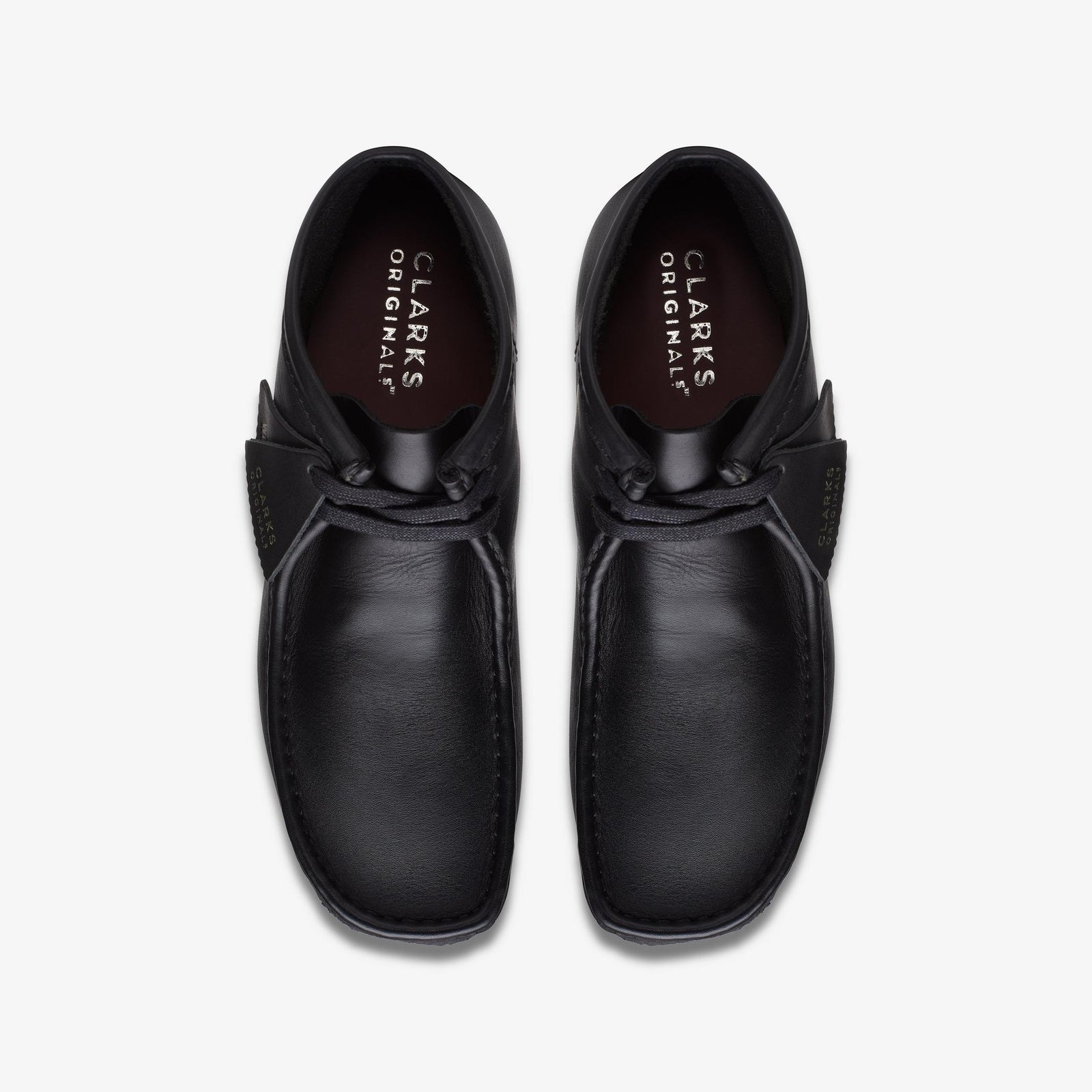 Clarks Men's Wallabee Boots 26155512  Black Leather