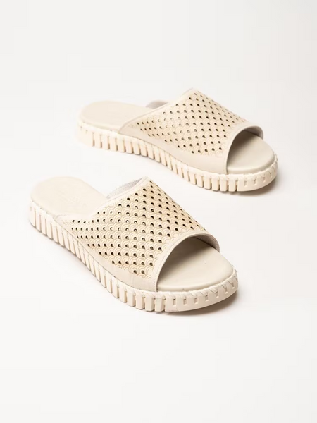 Ilse Jacobsen Women's TULIP1375-144 KIT Cross Band Slide Sandals Size 40 NEW - AllSportsWearUSA