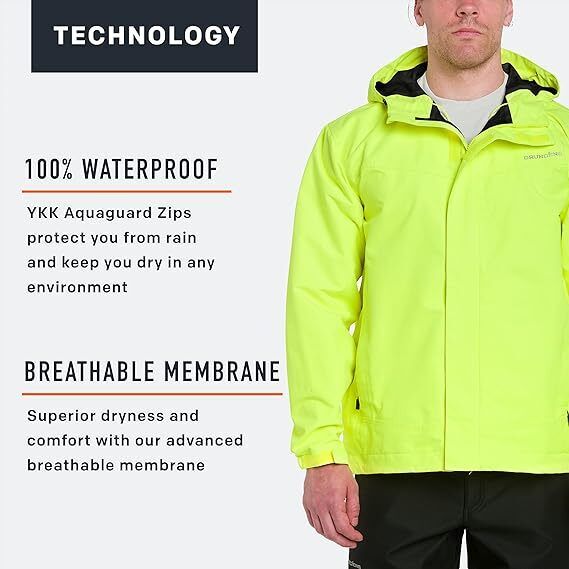 Grundens Mens Full Share 10329730 Hi Vis Yellow Jacket Brand New - AllSportsWearUSA