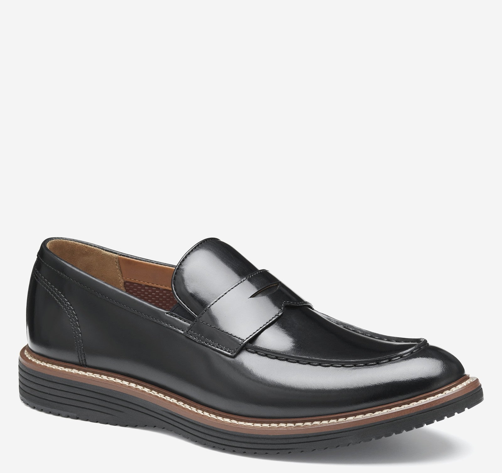 Johnston & Murphy Upton Penny Men's 20-4065 Black Full Grain