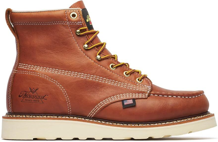 Thorogood American Heritage 6” Moc Toe Men's Work Boots 814-4200 Tobacco New - AllSportsWearUSA