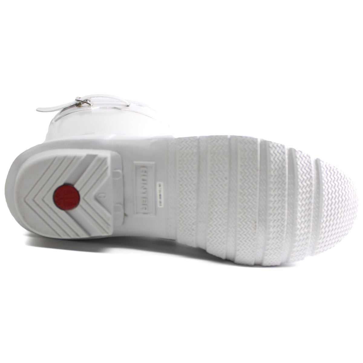 Hunter Original Gloss Rubber Women's Short Wellington Boots White