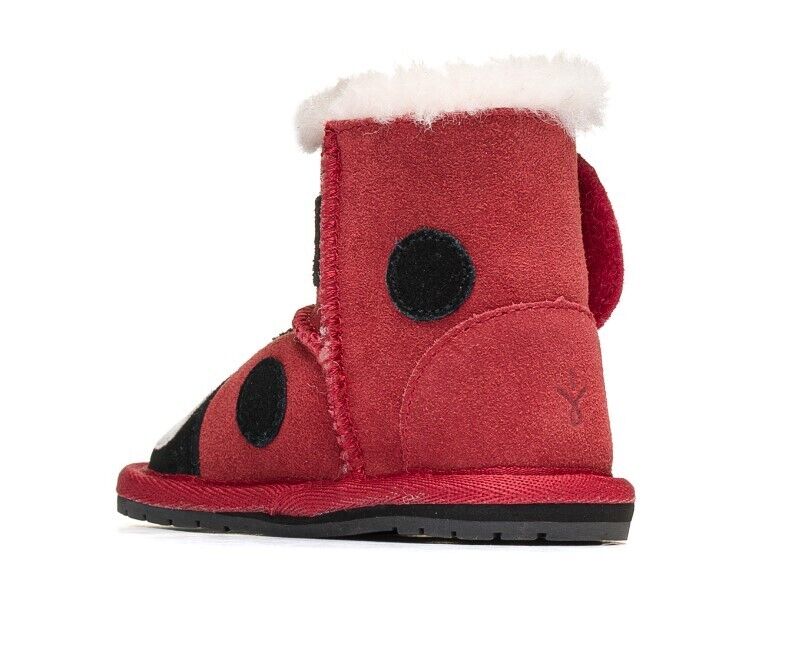 EMU Australia Little Creatures Lady Bug Ladybug Boot Baby Walker NEW Boxed 6-12 - AllSportsWearUSA