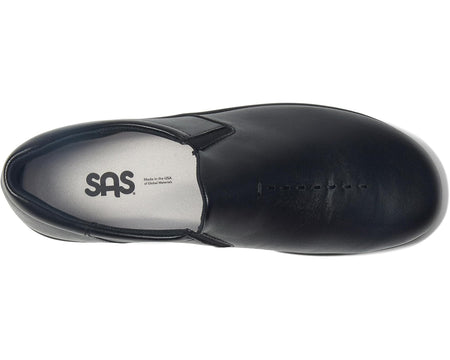 SAS Viva Women's  Slip On Comfort Walking Shoe Loafer Black leather