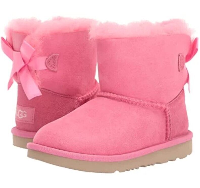 UGG Kids Mini Bailey Bow II 1017397T-PA (Toddler) Girls Shoes SIZE 7 Brand New - AllSportsWearUSA