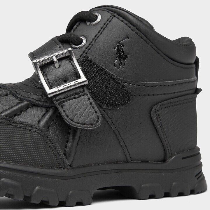 Polo Ralph Lauren Boys Dover - Grade School Shoes Black/SIZE4 - AllSportsWearUSA