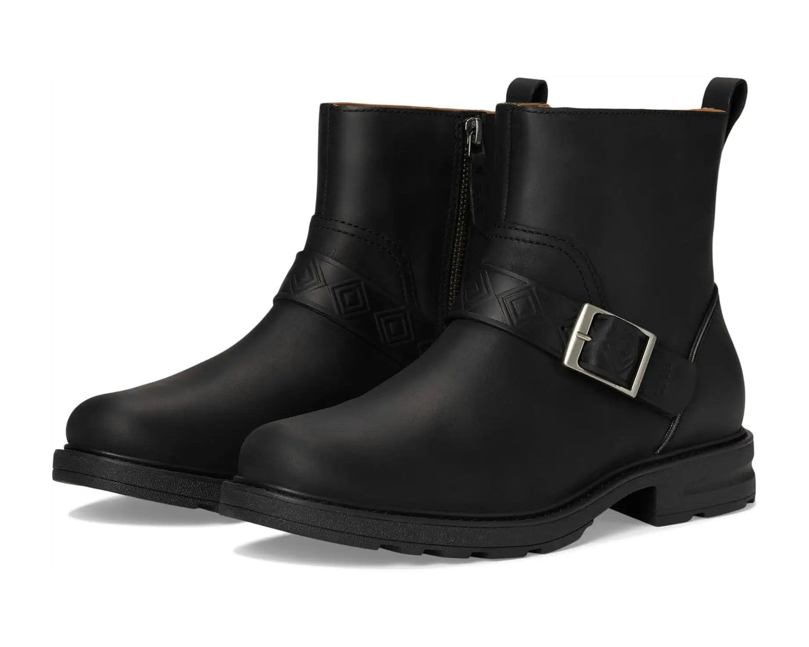 TEVA Women's Rowena Buckle Boot 1141354-BTLL Black Metallic Silver