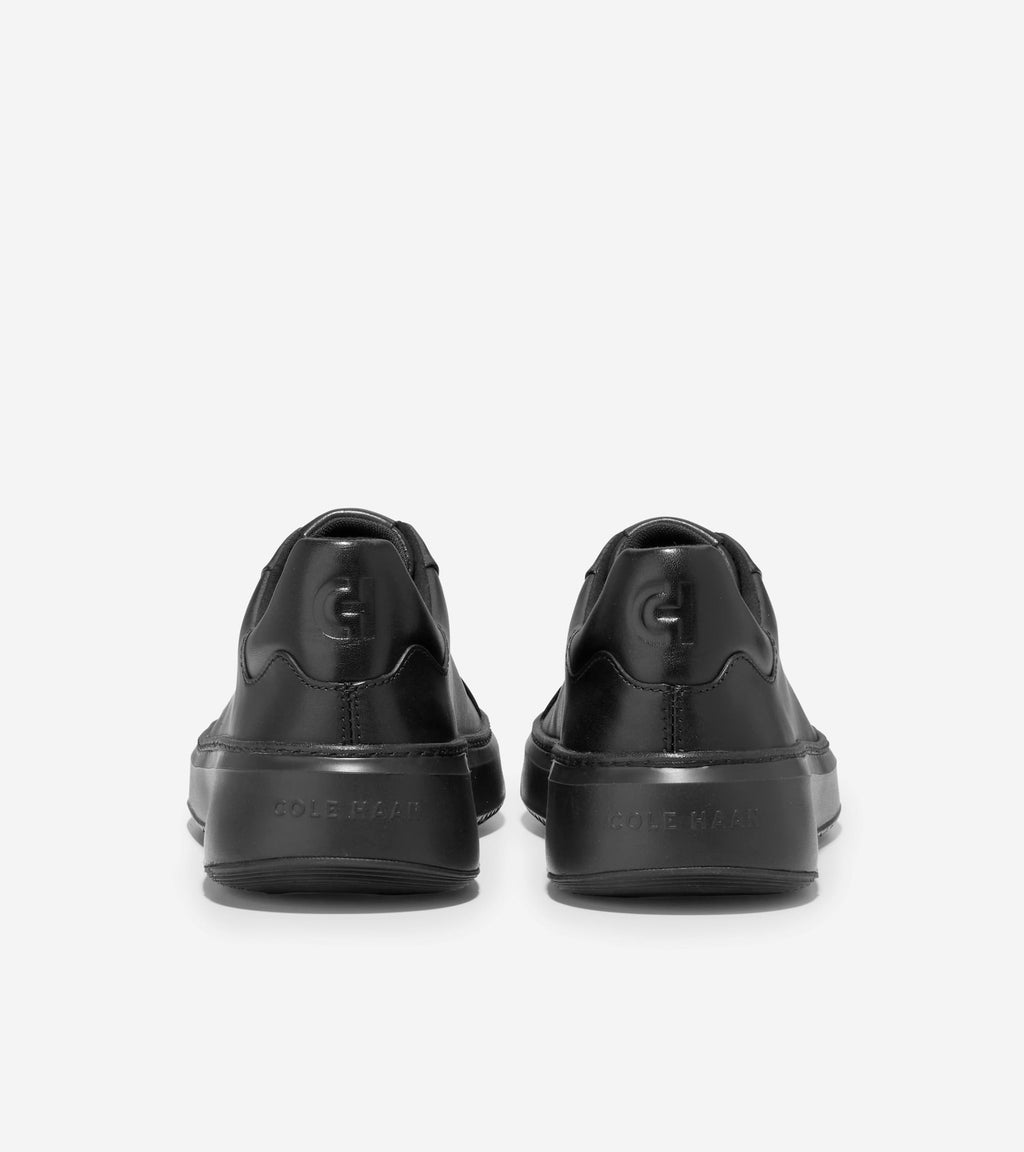 Cole Haan Men’s GrandPro Topspin Black Leather Sneakers C36412