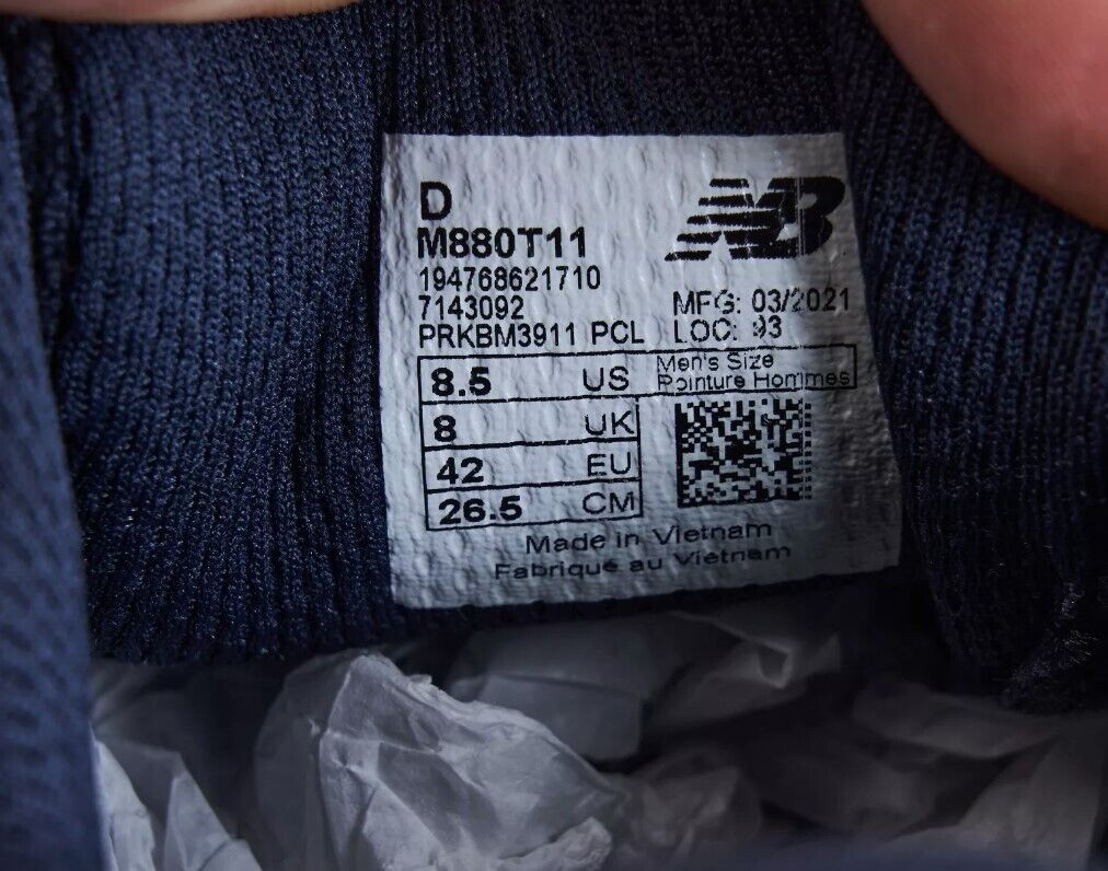 Size 8.5 - New Balance Fresh Foam 880v11 Ocean Grey - AllSportsWearUSA