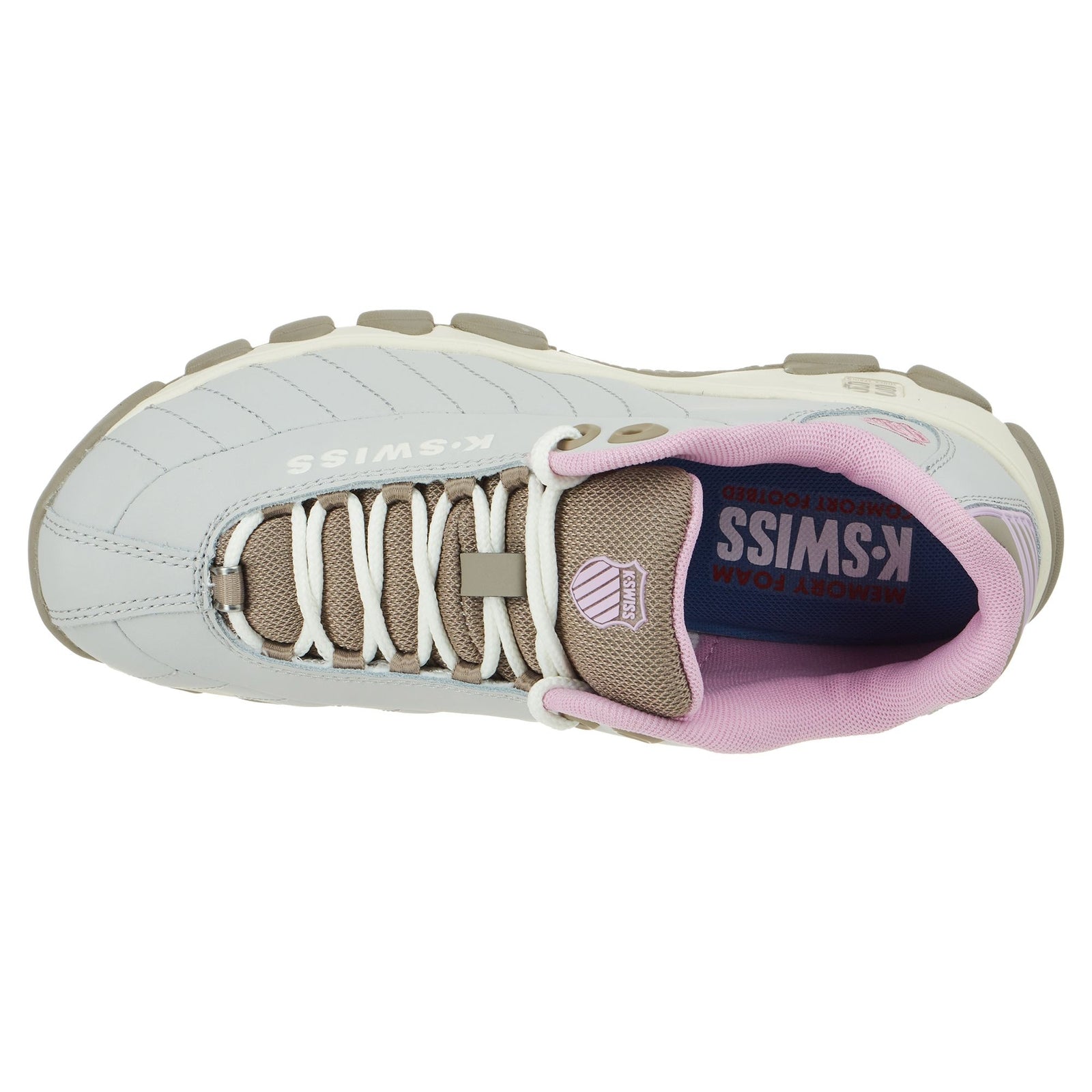 K-Swiss ST329 CMF Woman's Sneaker 93426-049 Light Grey Pink Brand New
