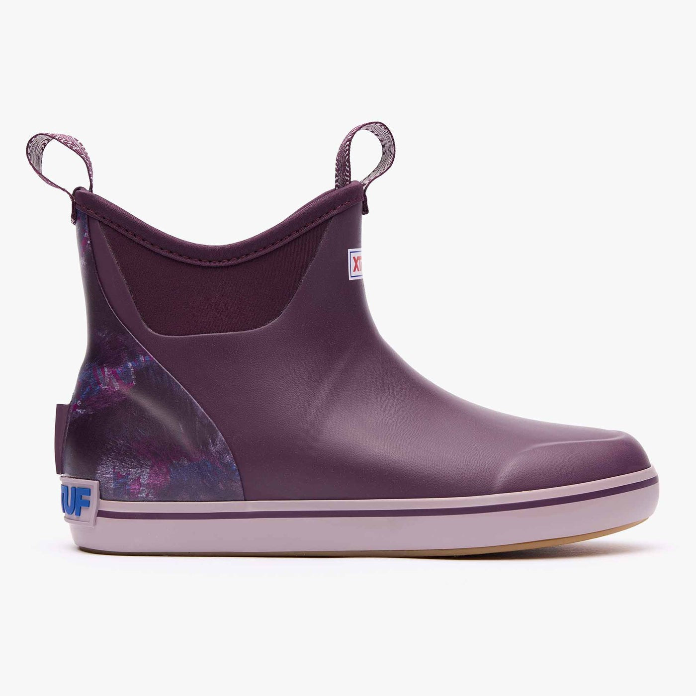 XTRATUF Women's Trolling Pack Fleece Lined Ankle Deck Boot XWAB-5TP Purple