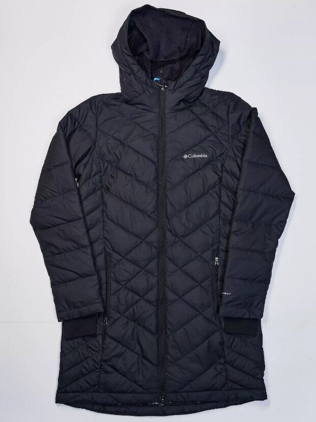 Columbia Women's Heavenly Long Hooded Jacket Black 1738161-010 Size S - AllSportsWearUSA