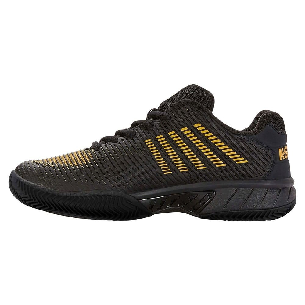 K-Swiss Men's Hypercourt Express 2 Pickleball Shoes 06613-071 Black/Amber Yellow