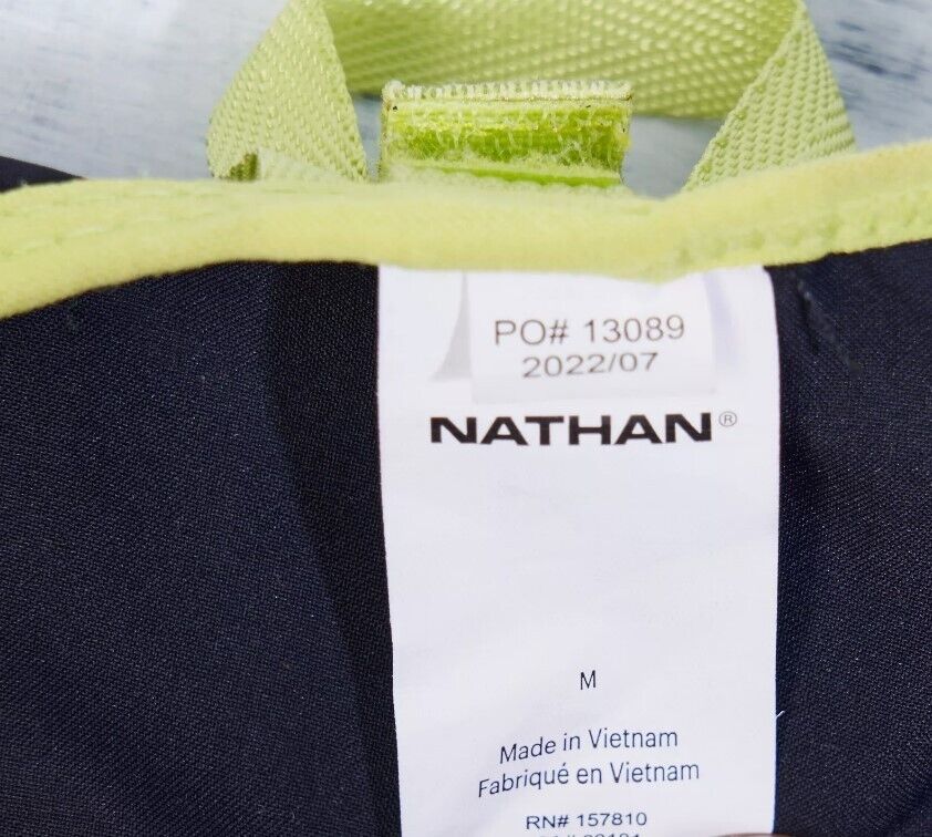 Nathan Pinnacle Race Vest 4L Hydration Pack 2 20oz Soft Flask Size M Black - AllSportsWearUSA