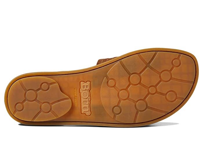 Born Brown Margot Sandals Boho Classic Flats Ankle Strap Brown Suede BR0034557