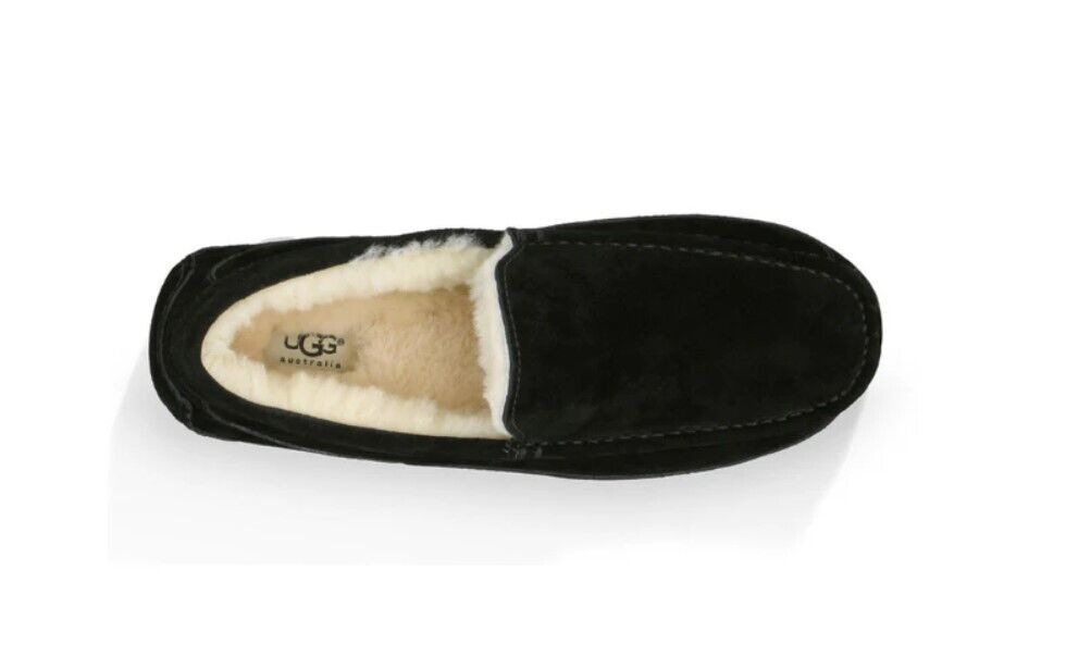 UGG Men's Ascot Slipper - Black 1101110-BLK size 8 Brand New - AllSportsWearUSA