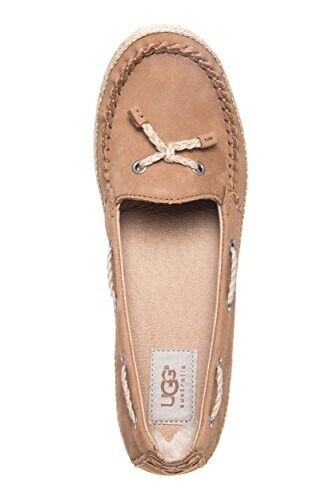 UGG Women's Chivon Chestnut Nubuck Loafer 1004111-CHE Brand New - AllSportsWearUSA