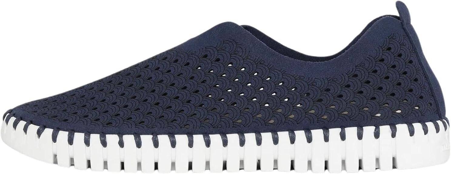 Ilse Jacobsen Womens Tulip 139 NAVY TULIP139-660 Slip-on Shoe Brand New - AllSportsWearUSA