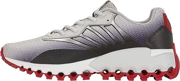 KSwiss Mens Tubes Sport GrayBlackRed 07924068 Training Shoe Brand New - AllSportsWearUSA