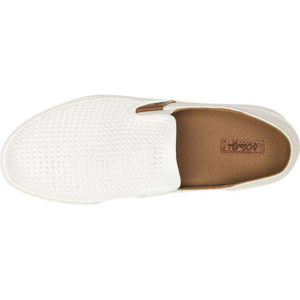 OluKai Pehuea Bright White Women's Mesh Slip On Loafers 20271-WBWB Brand New - AllSportsWearUSA