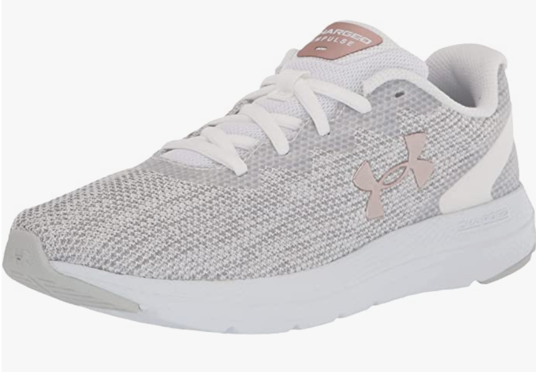 Under Armour Womens Charged Impulse 2 Knit Running Shoe White 105White - AllSportsWearUSA