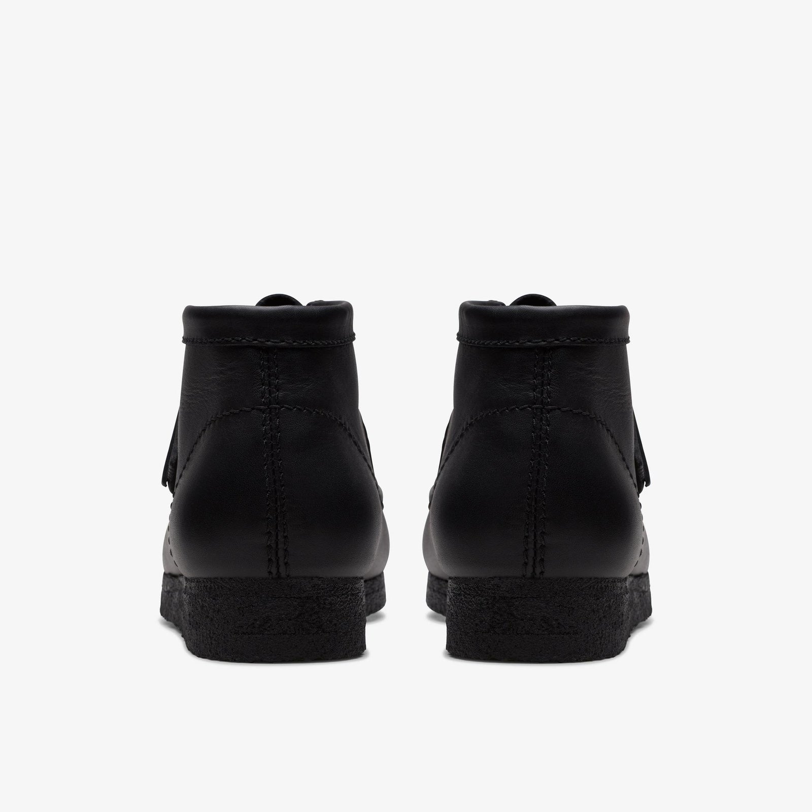 Clarks Men's Wallabee Boots 26155512  Black Leather