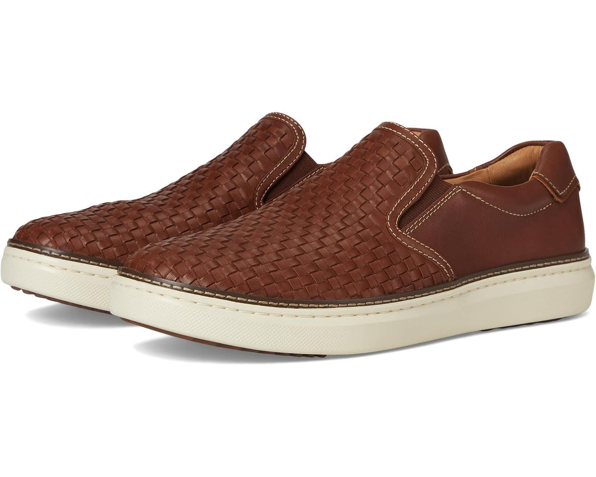 Johnston & Murphy McGuffey 59-1033 Brown Woven Leather Slip-On Mens Size 11M How To Style The Johnston & Murphy McGuffey Woven Sneaker  main image 4