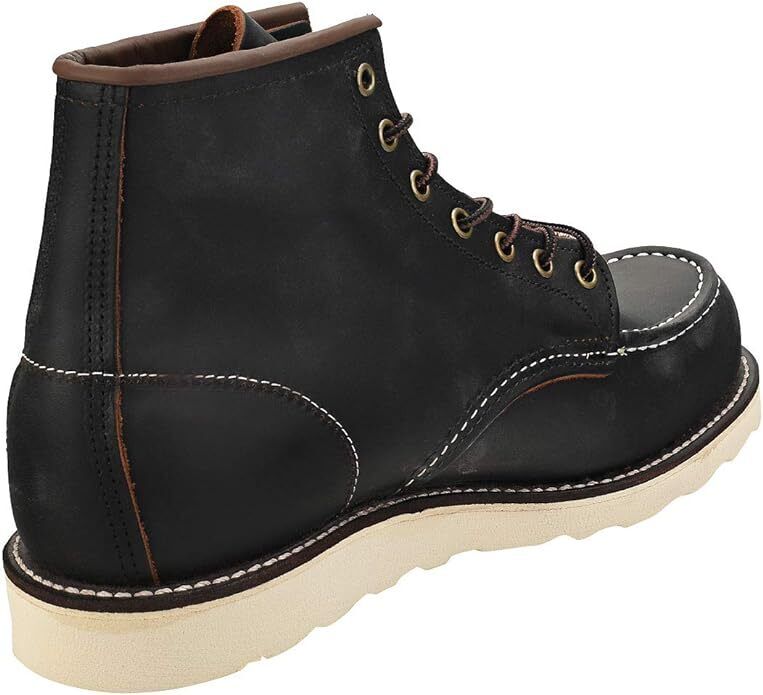 Red Wing Heritage Men's Classic Moc 6" 8849 Boot BLACK PRAIRIE LEATHER Brand New - AllSportsWearUSA