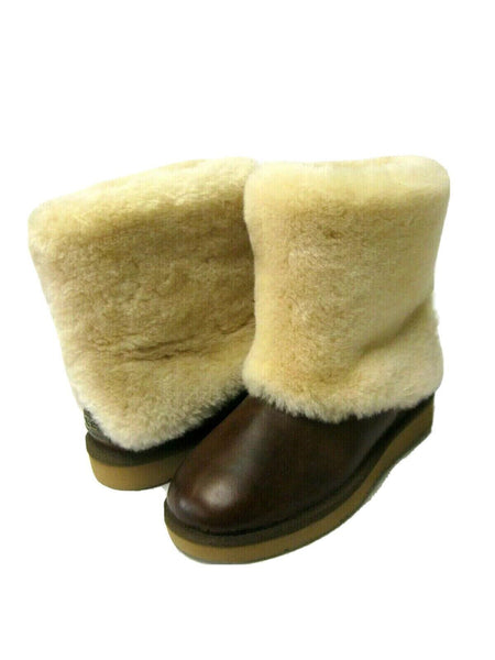 UGG 1008823-CHE size 6 Women's Patten Leather Chestnut boots Brand New - AllSportsWearUSA