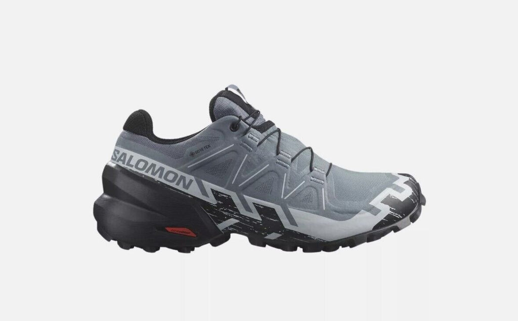 Salomon Speedcross 6 GTX Women's Trail Running Shoes, Flint/Black/Heather NEW - AllSportsWearUSA