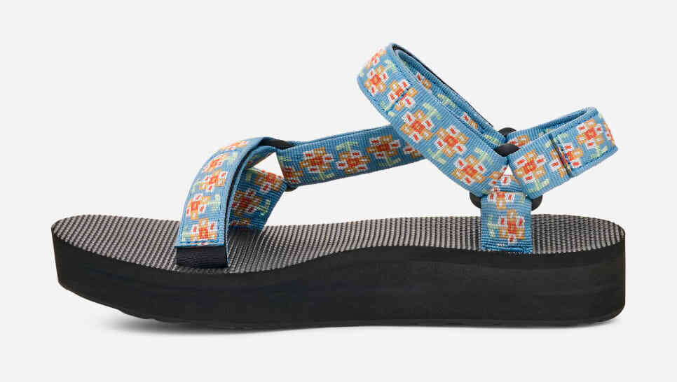 TEVA Women's Midform Universal Sandal 1090969-BLMC  bloom cendre blue