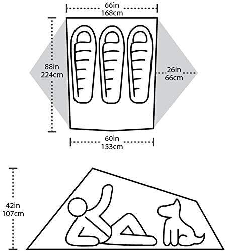 Big Agnes Tiger Wall Platinum Crazylight Gray/Blue 3Persons Backpacking Tent New - AllSportsWearUSA