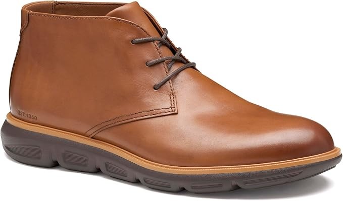 Johnston & Murphy Men's Larkin Chukka Ankle Boot 020-04174 Tan Italian Calfskin