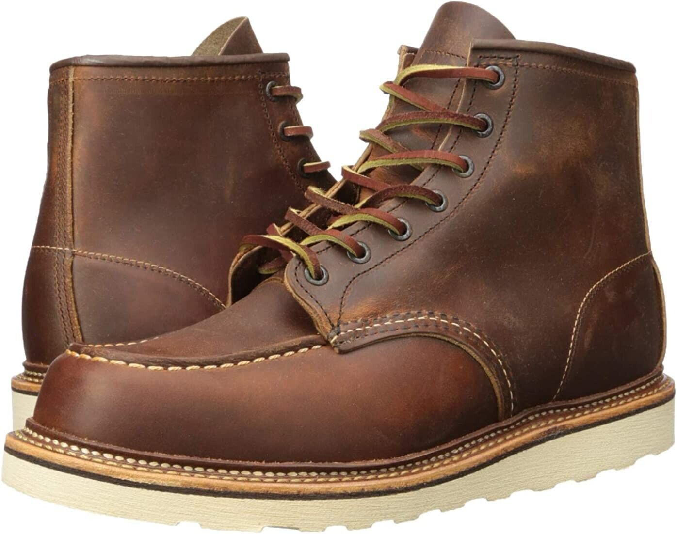 RED WING HERITAGE 6" Classic Moc Boot 1907 Copper Rough & Tough Leather D & EE