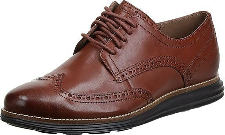 Cole Haan Men's Original Grand Leather Wingtip Oxfords Woodbury/Java C26472 New - AllSportsWearUSA