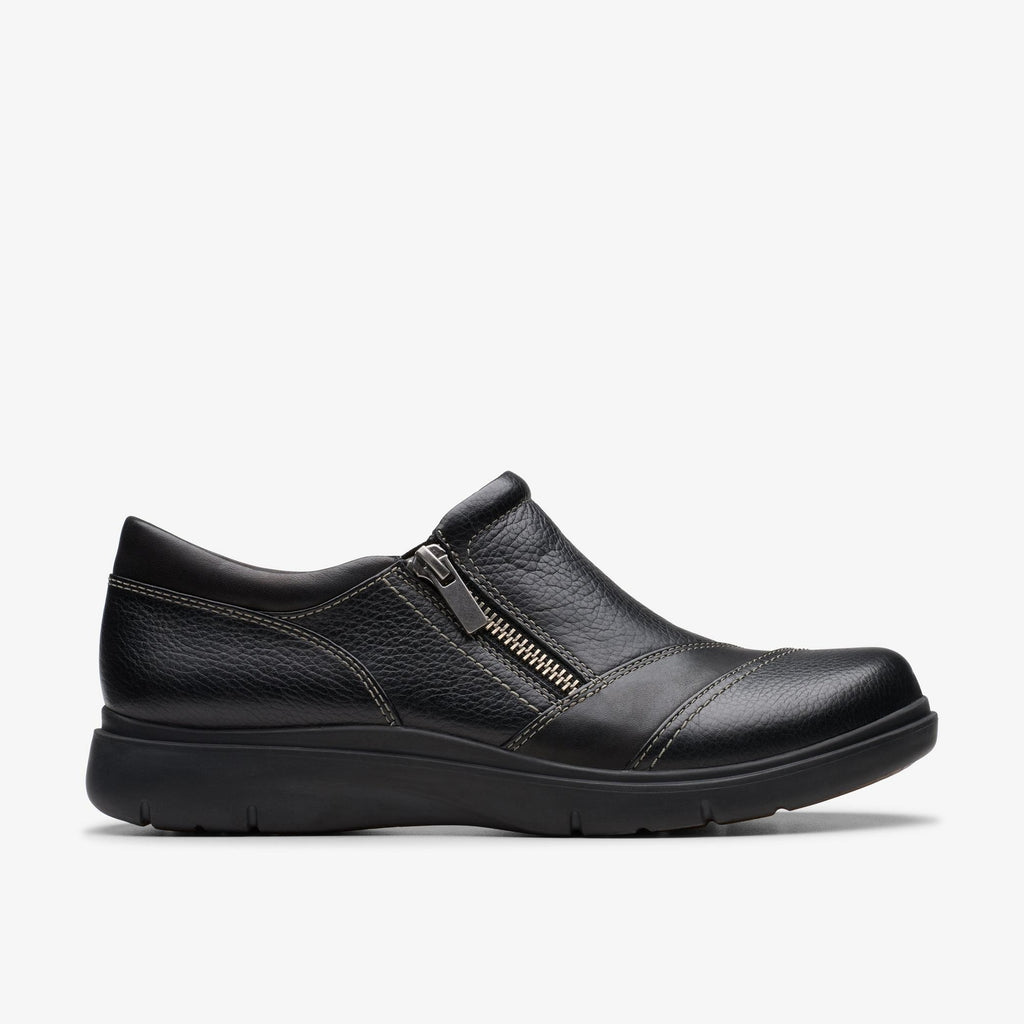 Clarks Certina Pure Womens Black Slip On 26179816 Shoes