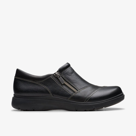 Clarks Certina Pure Womens Black Slip On 26179816 Shoes