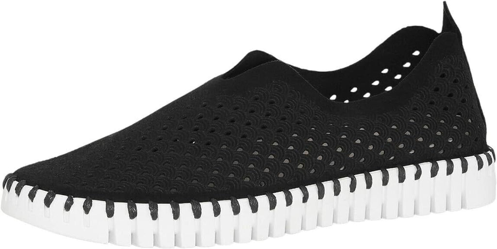 Ilse Jacobsen Womens Tulip 3373 Black Platform Slip-on Shoe SIZE 39 - AllSportsWearUSA