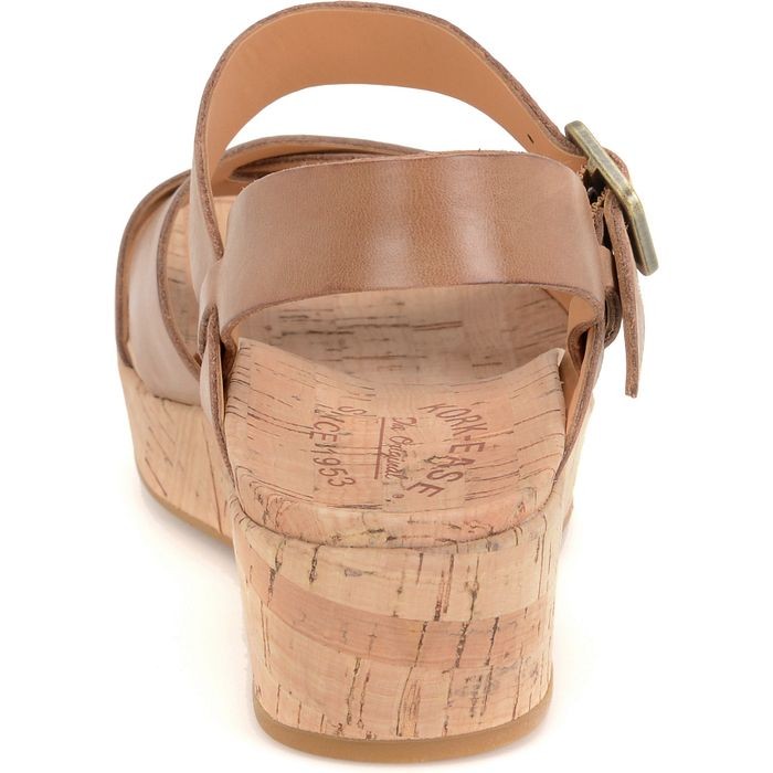 Kork-Ease Women's 'Myrna 2.0' K38106  Cork Wedge Sandal  Golden Sand (Brown)